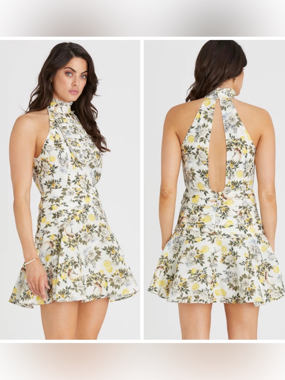 Aqua Blu Australia Clementine Kaley Floral Coquette Mini Dress 10